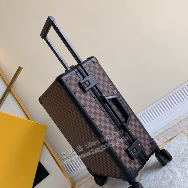 Lv驢牌行李箱 90045 Lv棋盤格拉杆箱 復古形拉箱 登機箱xzx1213